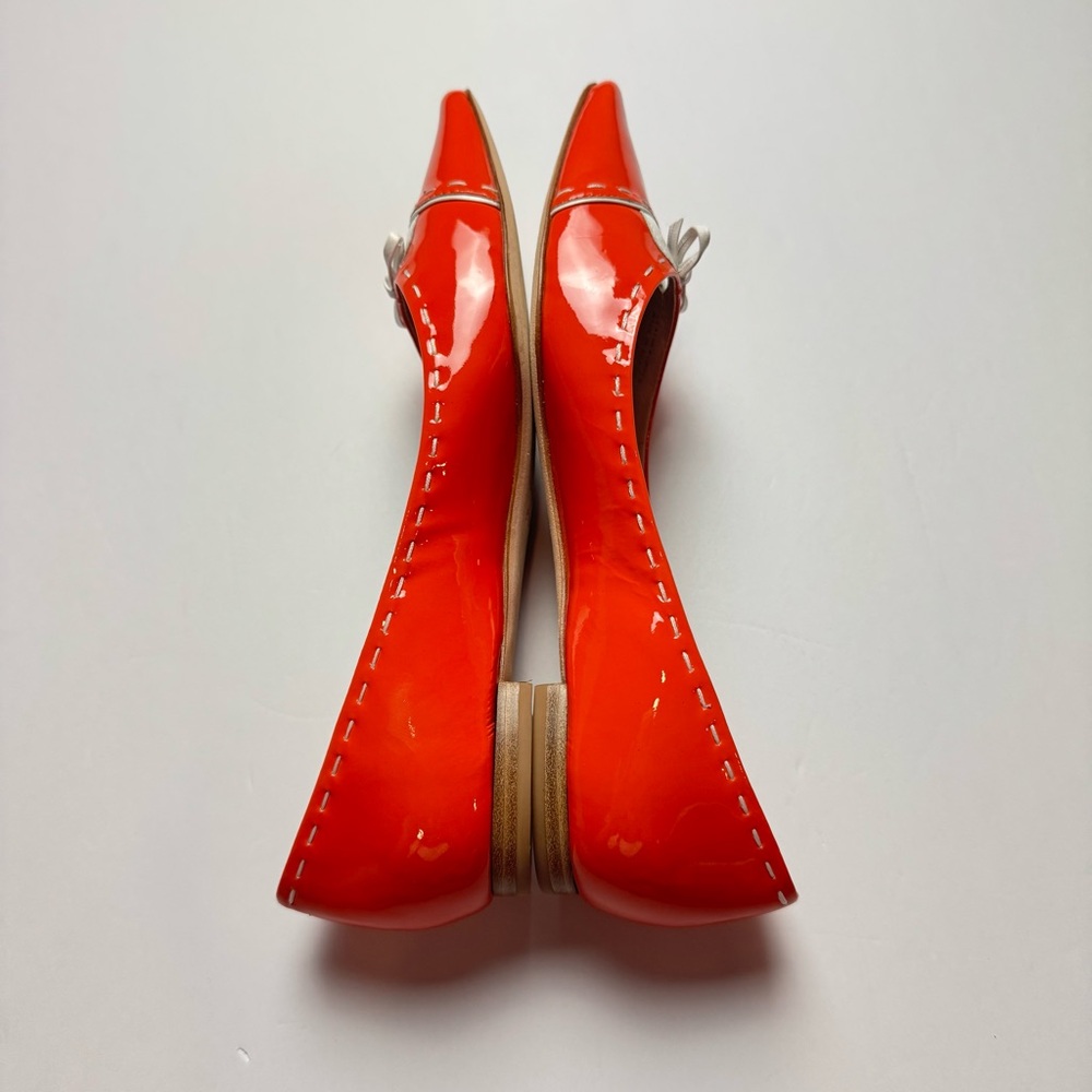Oscar de la Renta Flats with Bow Detail - Picture 7 of 9